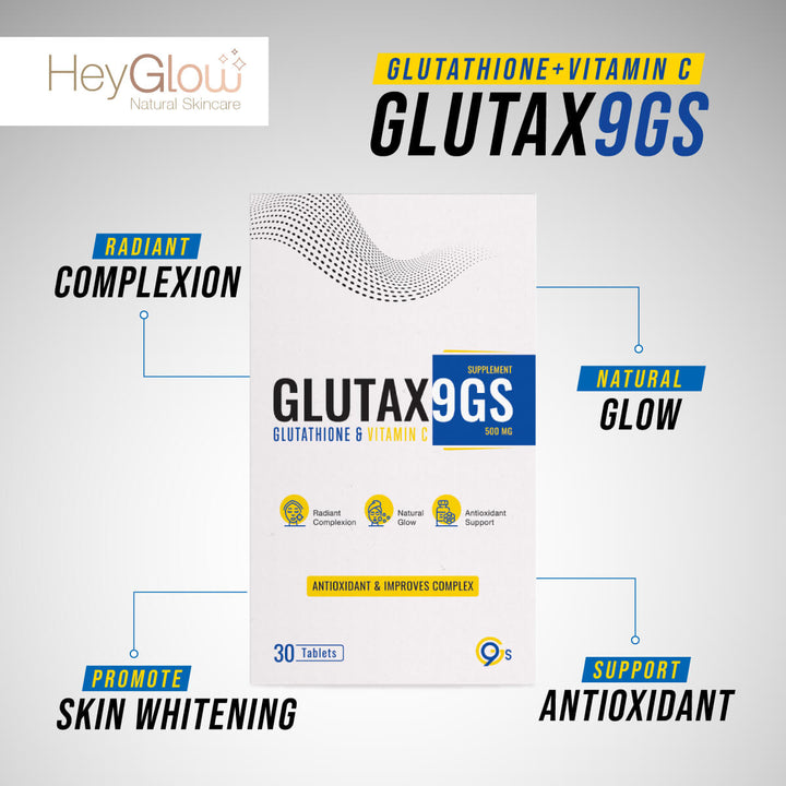 Best whitening tablets for the skin whitening and body whitening tablets in paksitan, Glutax9GS Glutathione with vitamin-c.