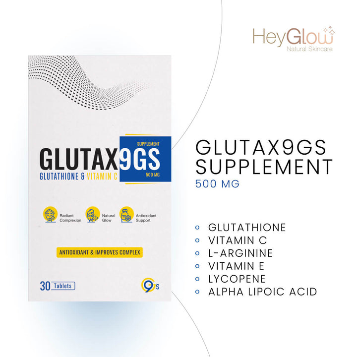 Glutax9GS Ingredients Glutathione with Vitamin-C Tablets in Pakistan