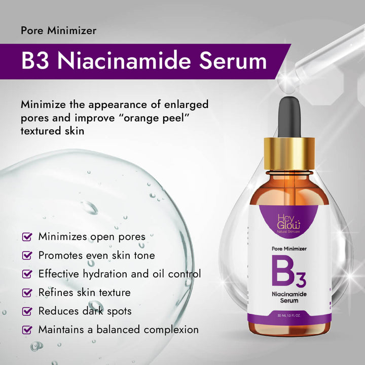 Pore Minimizer Niacinamide b3 serum benefits, Best  Serum for the open pores,