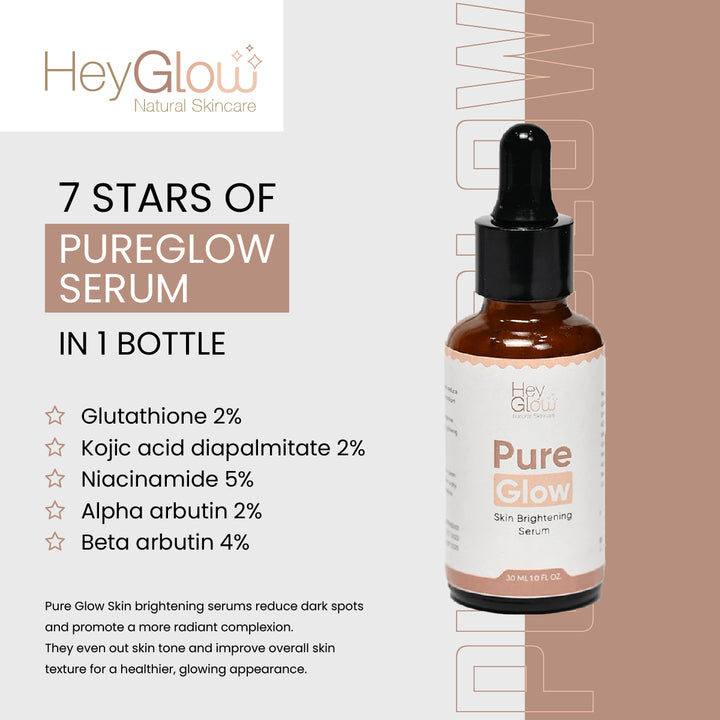 pure glow skin brightening serum ingredients, Whitening Serum price,