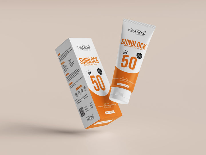 Best unblock in pakistan, HeyGlow Sunblock spf 50,