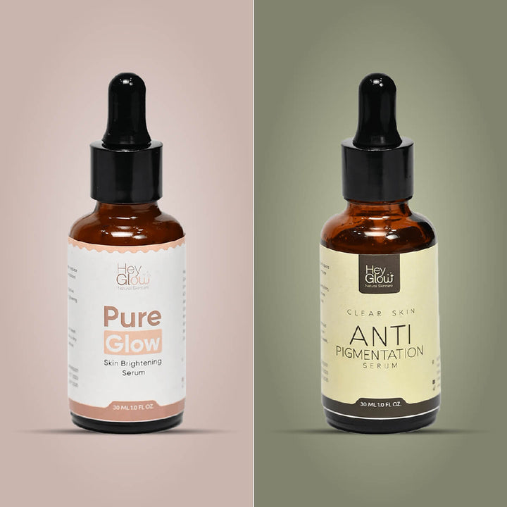 Anti pigmentation serum with Skin brightening serum, Hey Glow Skin Care brand in pakistan,