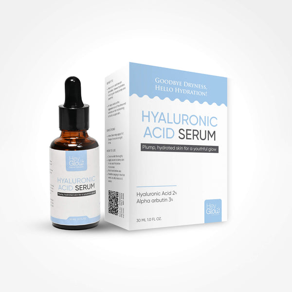 hyaluronic acid serum for skin, Skin plump, hydrated,  Hyaluronic Acid 2%, Alpha arbutin 3%,