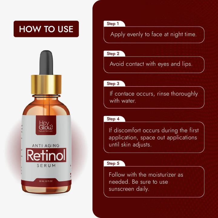 Retinol Serum uses, How to Use Retinol serum,