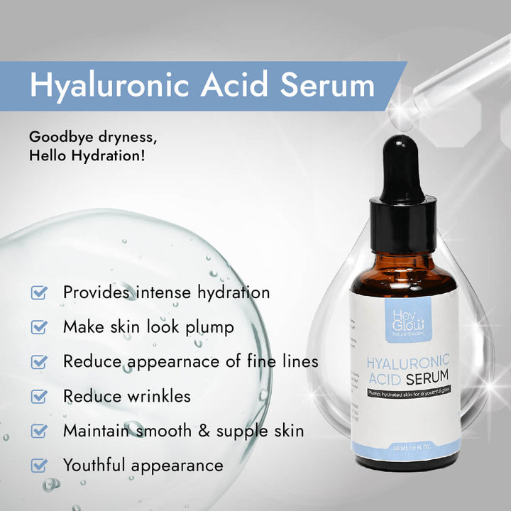 hyaluronic acid serum benefits for skin, heyglow skin care brand in pakistan,